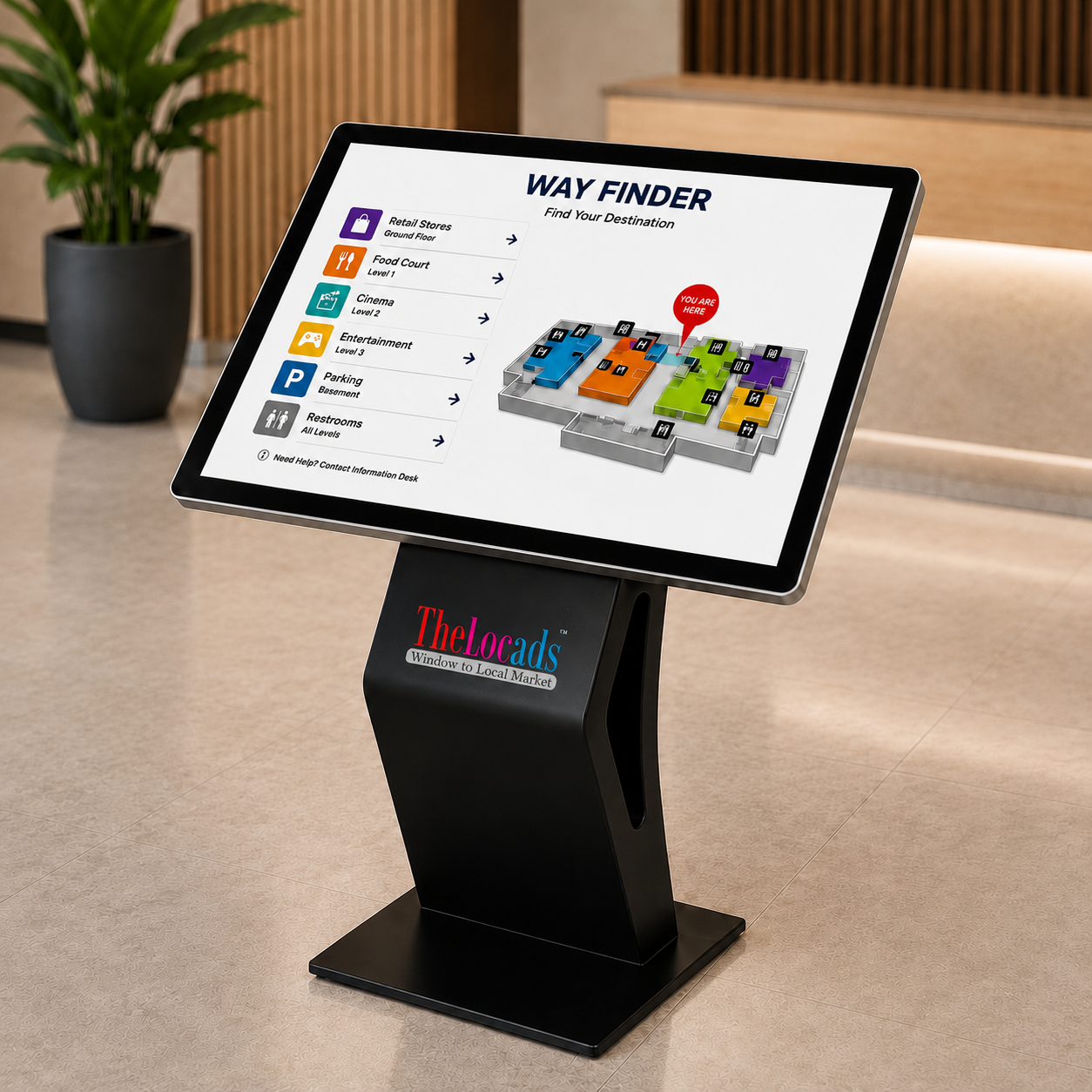 Way finder kiosk